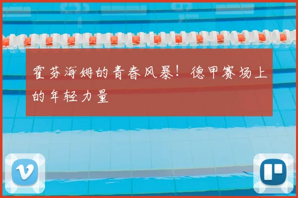 霍芬海姆的青春风暴!德甲赛场上的年轻力量